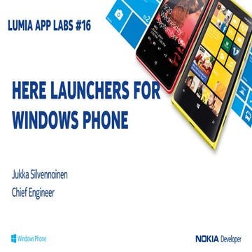LUMIA APP LAB #16: HERE APPLICATION LAUNCHERS
