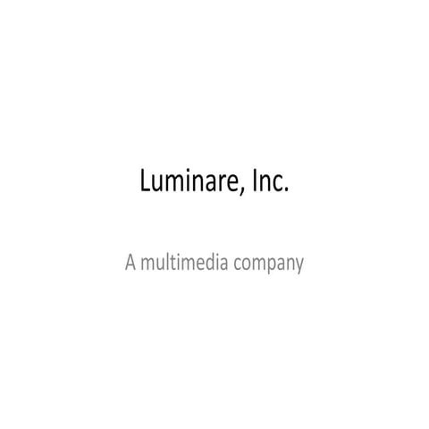 Luminare, inc | PPTX
