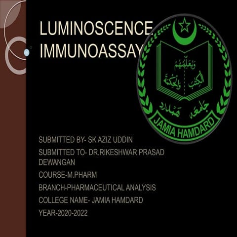 Luminoscence immunoassay