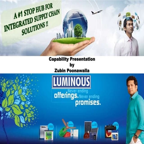 Luminous presentation