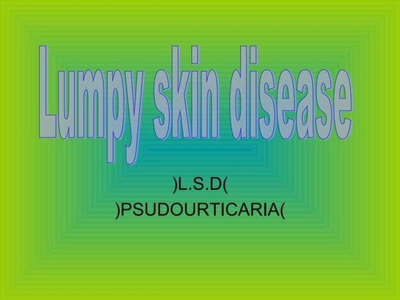 Lumpy skin disease | PPT