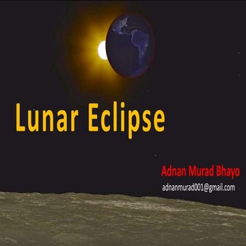 Lunar eclipse