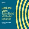 Lunch and learn:  Getting started with Rundeck & Ansible