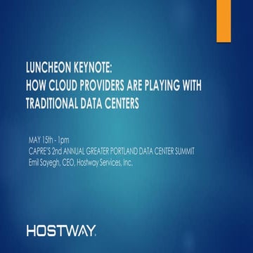 How Cloud Providers are Playing with Traditional Data Centers
