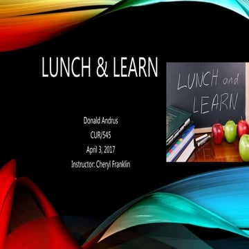 Lunch & Learn