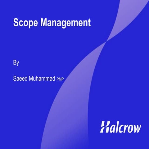 Lunch time presentation scope management