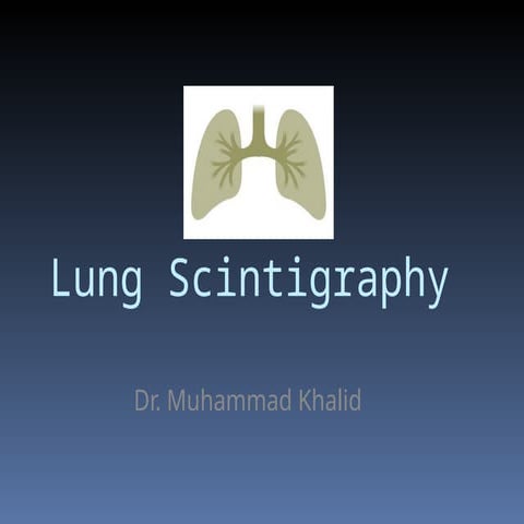Pulmonary embolism ventilation perfusion scan | PPTX