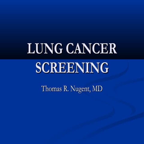 Lung cancer screening