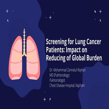 Lung Cancer  Screening Dr. Zannatul Rayhan .pptx