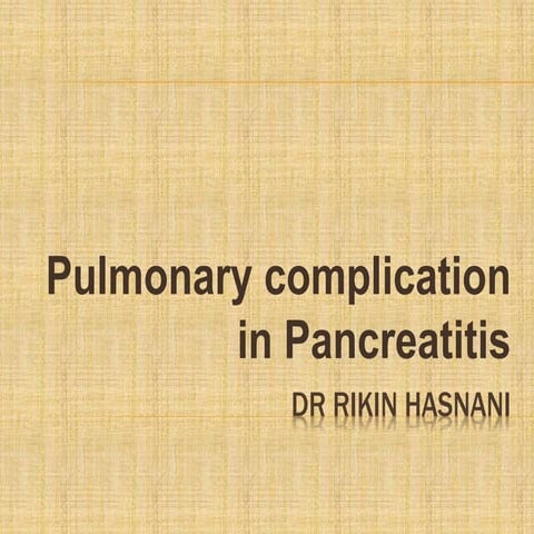 Lung in pancreatitis