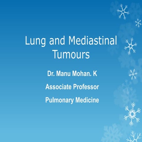 Lung mediastinal tumors_mbbs