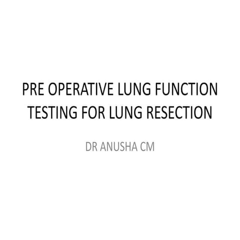 Lung resection