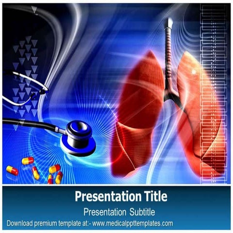 Lungs power point template medicalppttemplates.com