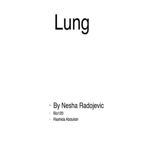 Lungs Presentation