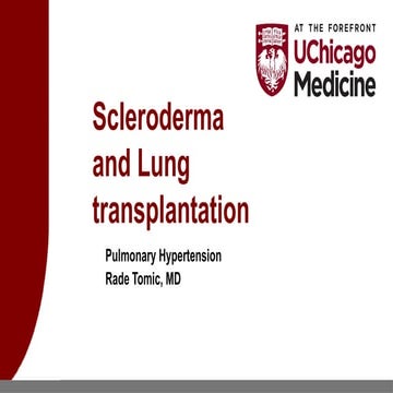 Scleroderma and Lung Transplantation Process