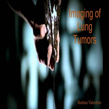Lung tumor radiology