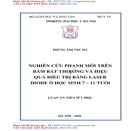Luận Án Tiến Sĩ Y Học Nghiên Cứu Phanh Môi Trên Bám Bất Thƣờng Và Hiệu Quả Đi...
