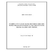 Luận văn Nghiên cứu và xây dựng hệ thống khuyến nghị cho bài toán dịch vụ giá trị gia tăng trong ngành viễn thông