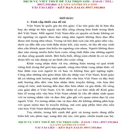 Luận Văn Về Nhân Sinh Quan Trong Kinh Tân Ước Của Kitô Giáo.docx