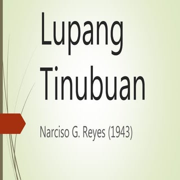 Lupang Tinubuan