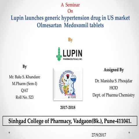 Olmesartan  Medoxomil tablets