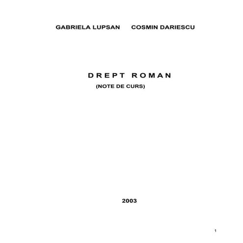 Drept Roman | PDF