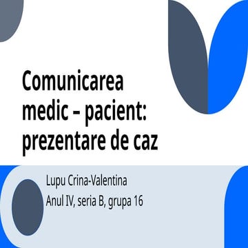 Prezentarea de caz la vizita | PPS