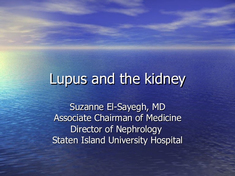 Lupus and your kidneys