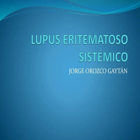 Lupus eritematoso sistémico