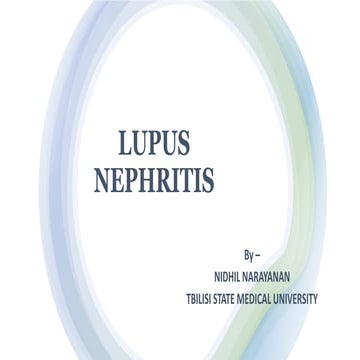 Lupus nephritis nids