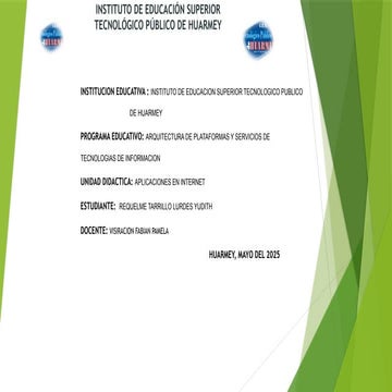 PRESENTACION DEL APLICATIVO GIANELLY- LURDES