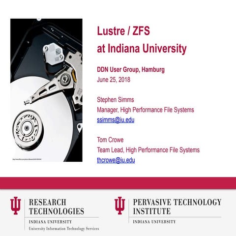 Lustre at indiana university | PDF