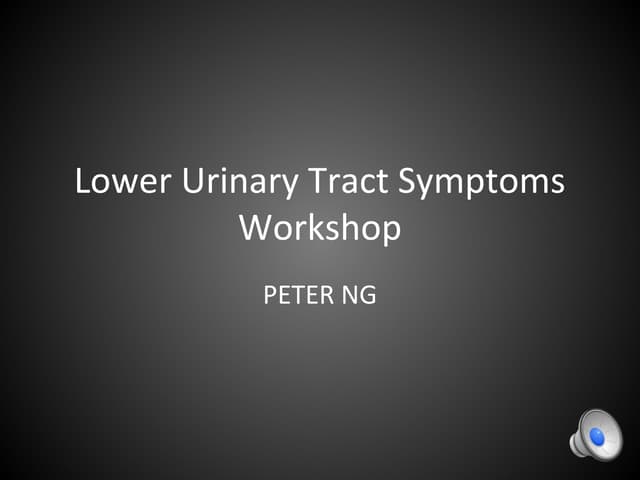 Family Physician's Approach to Lower Urinary Tract Symptoms