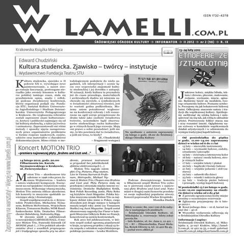 Pismo Lamelli Luty 12