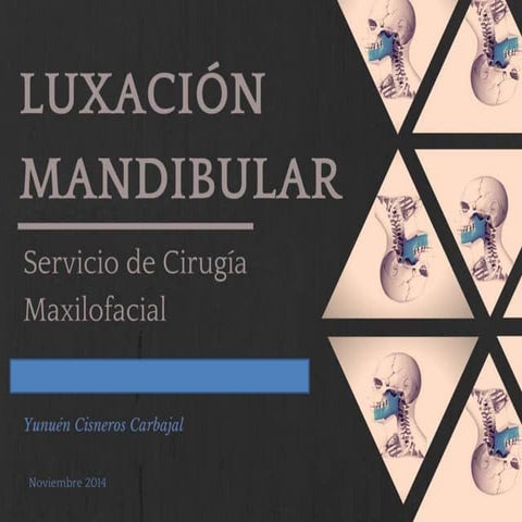 Luxación mandibular