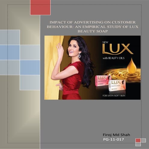 Advertisement effect on Lux beauty soap