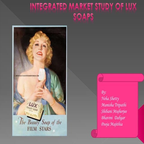 Integrated Marketing Communication Project on LUX