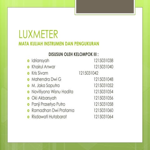 Luxmeter