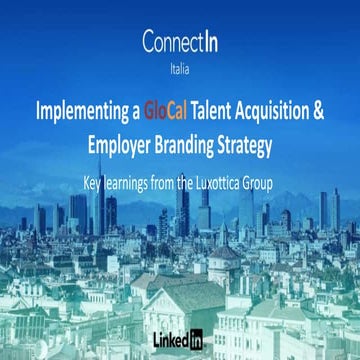 ConnectIn Italia 2016: la storia di Luxottica