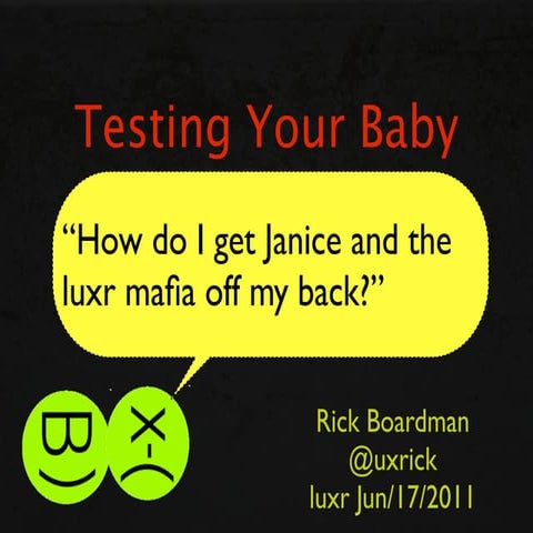 The RTFM of Usability at LUXR June 2011