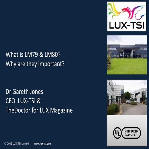 LUX_TSI.pptx, Safety and Performance capabilities of Laboratory and relation ...