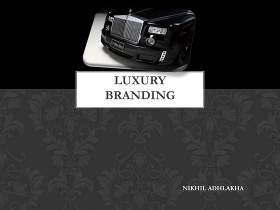 Luxury branding