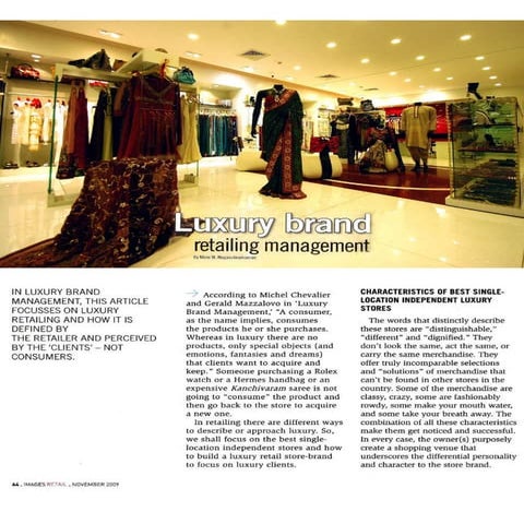 Luxury Brand Retailing Management Pps