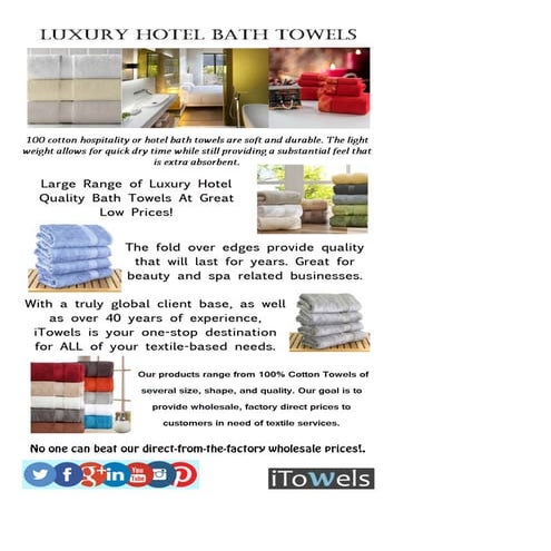 Luxury hotel bath towels | PDF
