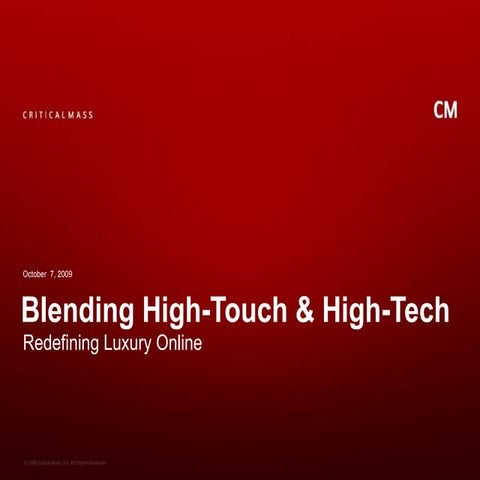 Blending High-Touch & High-Tech