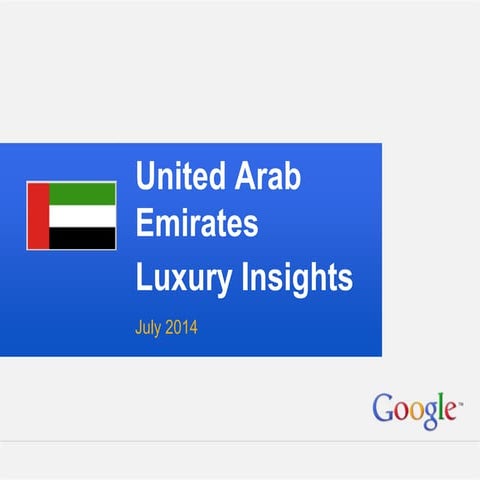 Luxury Vertical Insights: UAE