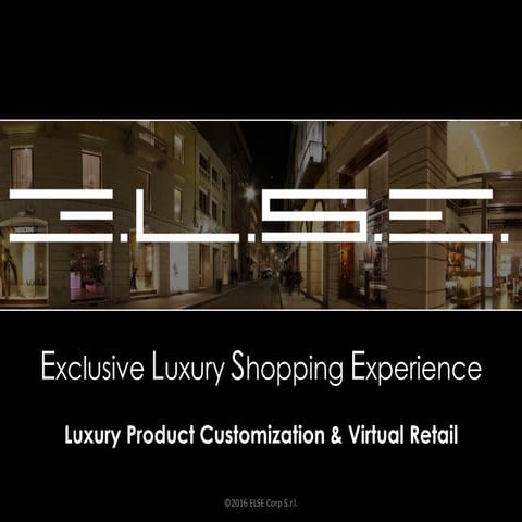 Luxury 3.0- a new Retail Scenario for Product Mass Customization and On Deman...