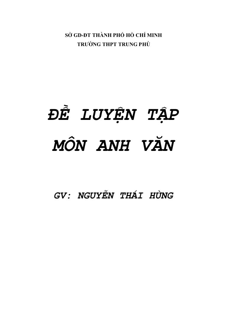 Luyen Tap Anh Van