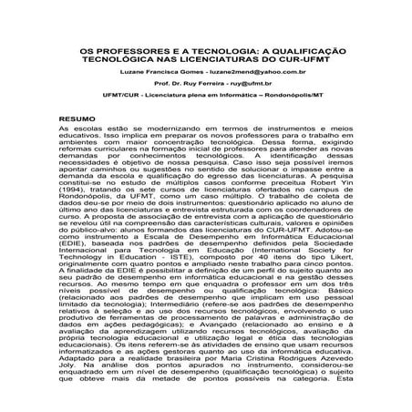 Formação Inicial de Professores