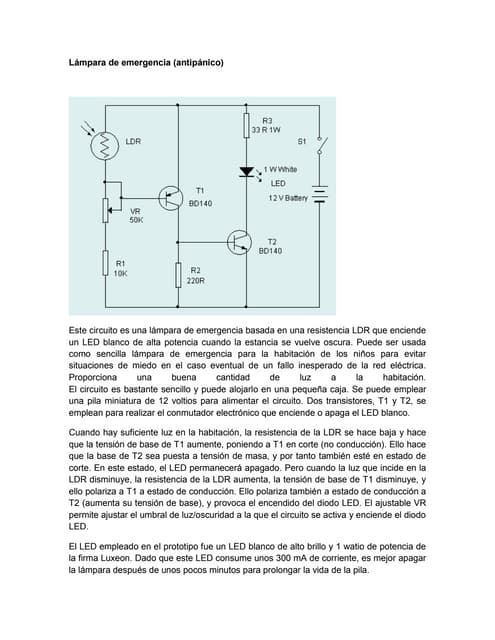 Luz de emergencia antipanico